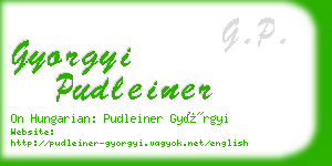 gyorgyi pudleiner business card